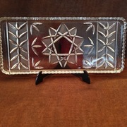 PIĘKNA PATERA KRYSZTAŁOWA  NA BABKĘ , CIASTA