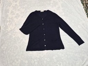 Granatowy kaszmirowy sweter Christian Berg XL, 100% kaszmir