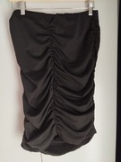 Czarna spódnica marszczona elastyczna nowa 