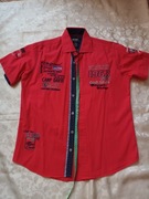 (UNIKAT)Męska koszula czerwona Camp David Blue-1963.Moda.Mężczyzna.Odzież