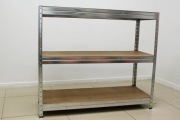 Regał metalowy magazynowy 121x104x46 cm – 3 półki : dostępne 2 sztuki