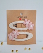 Spinki do włosów handmade 2 szt. kwiatuszki