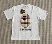 Nowa Oryginalna Koszulka Bape x Burberry Tee | Bluzka Bape T-shirt