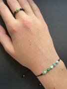 bransoletka i pierścionek z kamieni naturalnych 