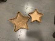 Zestaw tac koszykow pater wiklinowych gwiazda święta rekodzielo zlote