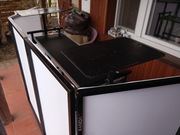 DJ stelaż parawan DJ z pokrowcami plus podstawy na głowy ruchome 