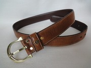 E.AIGNER skórzany pasek kolor camel r. 75 