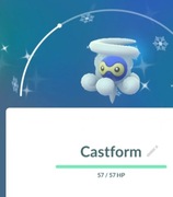 Pokemon Go Shiny Castform zimowy Trade