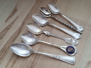 POSREBRZANE ŁYŻECZKI DO KAWY FILIŻANKI RÓŻNE