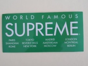 SUPREME World Famous  SS15 naklejka 