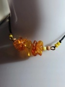 bransoletka naturalne zdrowotne bursztyny jantary z cytrynem