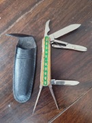 Stary Radziecki Scyzoryk WORSMA "Kogut" - ZSRR, Lata 70. + ETUI