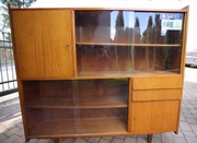 Bibloteczka witryna vintage PRL