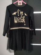 Cool Club, Sukienka, dziewczęca, czarna z cekinami  I'm a Witch