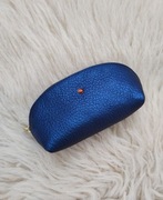 NIEBIESKA GRANATOWA KOSMETYCZKA BATYCKI BURSZTYN