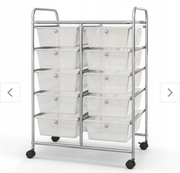 Organizer mobilny,wózek z 10 szufladami