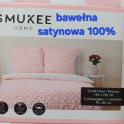 Pościel bawełna satynowa 100% -160x200 w serduszka 