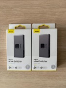 BASEUS SPLITTER HDMI - 2x HDMI FULL HD 4K 30HZ DWUKIERUNKOWY ROZDZIELACZ