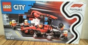 LEGO City 60443 F1 Pit stop i mechanicy z bolidem Ferrari