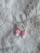 Śmieszne kolczyki alternatywka y2k muchomor