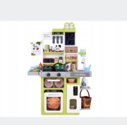 DUŻA INTERAKTYWNA KUCHNIA DZIECI KUCHENKA WARZYWA OWOCE AKCESORIA ŚWIATŁO