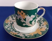 FILIŻANKA DO ESPRESSO + SPODEK PORCELANA Z LOCENIA