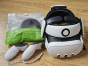 Meta Quest 3 128gb + BOBOVR S3 pro + kabel
