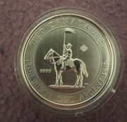 Moneta srebrna 100 lecie kanadyjskiej policji konnej, 2oz