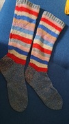 Skarpety welniane recznie robione roz 39 dl stopy 25cm