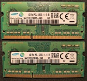 2 szt. (2x4GB) SAMSUNG 4GB SODIMM PC3L-12800S M471B5173DB0-YK0