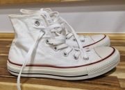 Białe wysokie conversy 37