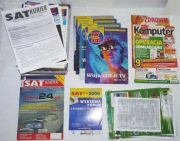 zestaw magazynów TV-Sat (1999-2002) i Sat-Kurier (1997-2006) !!! RARYTASY !