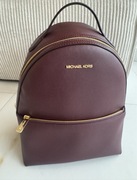 Michael Kors piękny duży plecak bordowy skóra naturalana 25/32/14cm
