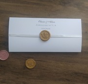 Zaproszenia na ślub, ślubne stempel woskowy