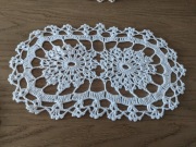 Bieżnik serwetka serweta szydełkowy majstersztyk rękodzieło obrus 40x24