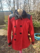 Płaszczyk damski czerwony rozmiar  M/L italy