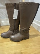 Kozaki skóra naturalna sheego 37 szeroka cholewka