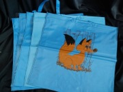 Torba Prl torebka plastik guma folia vintage prl retro jak reklamówka bajka