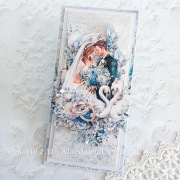 Kartka, ręcznie robiona, ślub