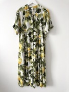 H&M koszulowa sukienka w cytryny Lemon Print