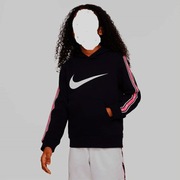 NIKE BLUZA  CZARNA  ROZ 122/128