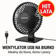 GAIATOP Czarny WIATRAK USB na Biurko