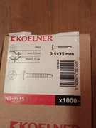 Wkręty samowiercące do profili stal do k-g 3,5x35mm 925szt przeliczone 