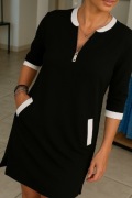 Czarna sukienka damska prosta i elegancka rozmiar S