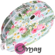 Biały organizer do Obag MOON LIGHT kwiaty flamingi róż turkus wkład OMAY