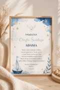 PAMIĄTKA CHRZTU ŚWIĘTEGO – PERSONALIZOWANY PLAKAT A4 + ramka GRATIS