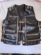 kamizelka motocyklowa skorzana mdm fashion xxl