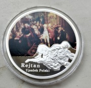 Moneta  Jan Matejko 2010 r Rejtan - upadek Polski srebro 
