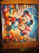 Poszewka świateczna na jaśka Myszka Miki i Mini