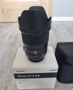 Sigma art 35 mm do Canon + pudełko ( igła !!! )